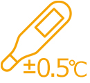 体表温度測定±0.5℃